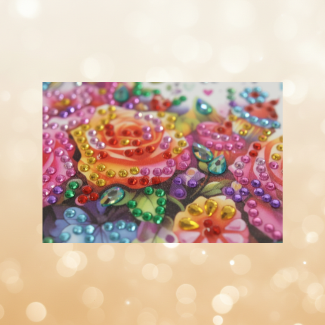 Happy Birthday Unicorn Handmade Completed Luxury 5D Sparkle Diamond Art Card