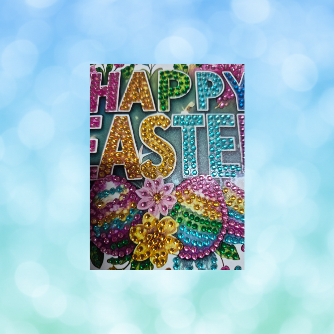 Easter Multi Colour Diamond Art Card