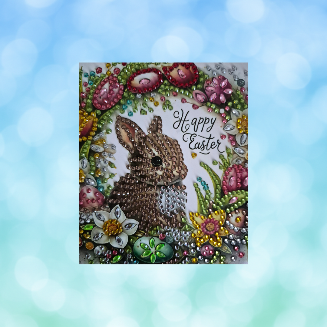 Easter Bunny Reef Colour Diamond Art Card