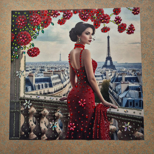 Lady in Paris Diamond Art Canvas