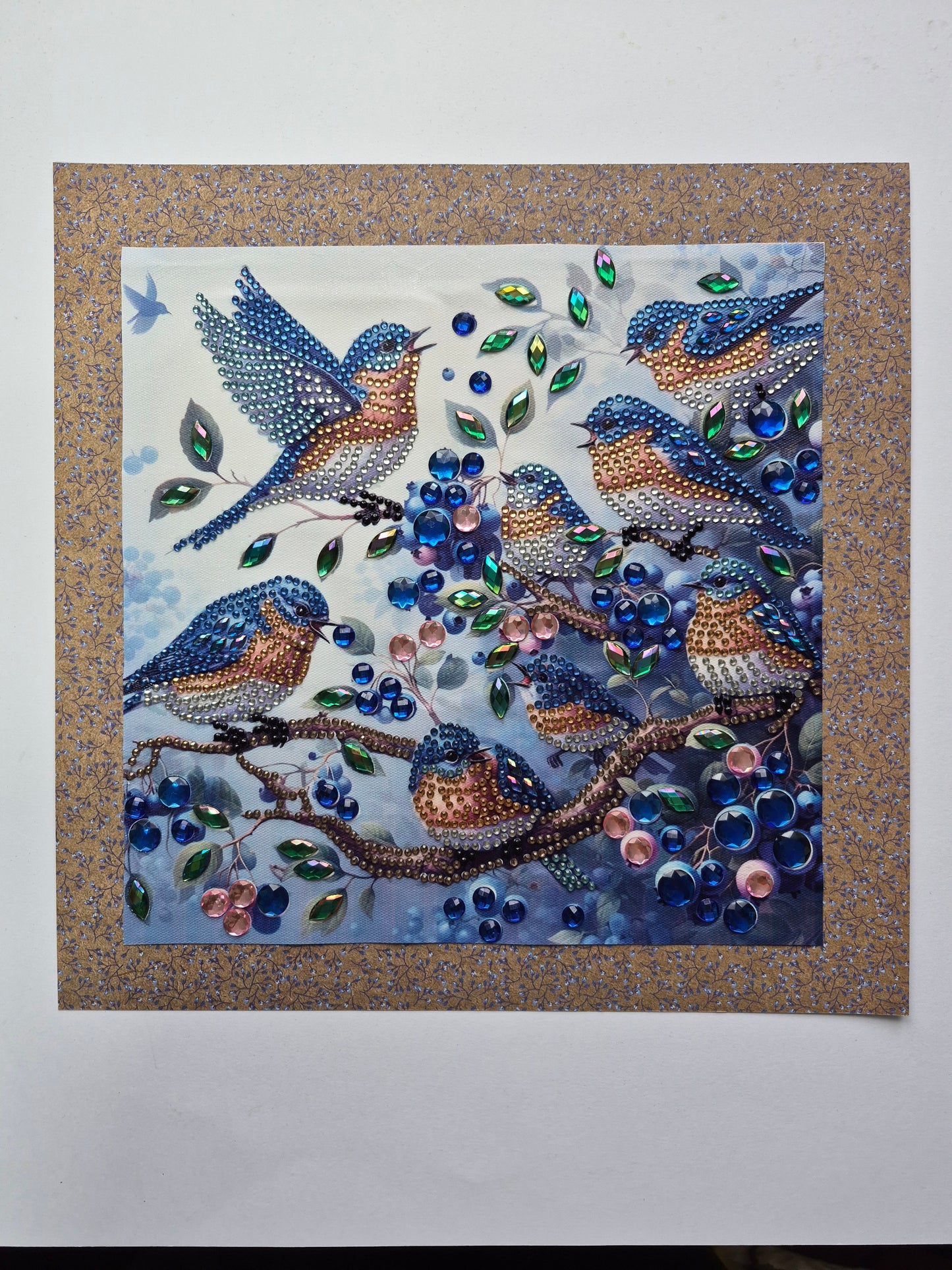 Blue Birds Sitting on Branches