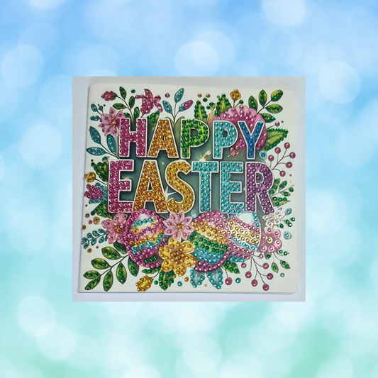 Easter Multi Colour Diamond Art Card