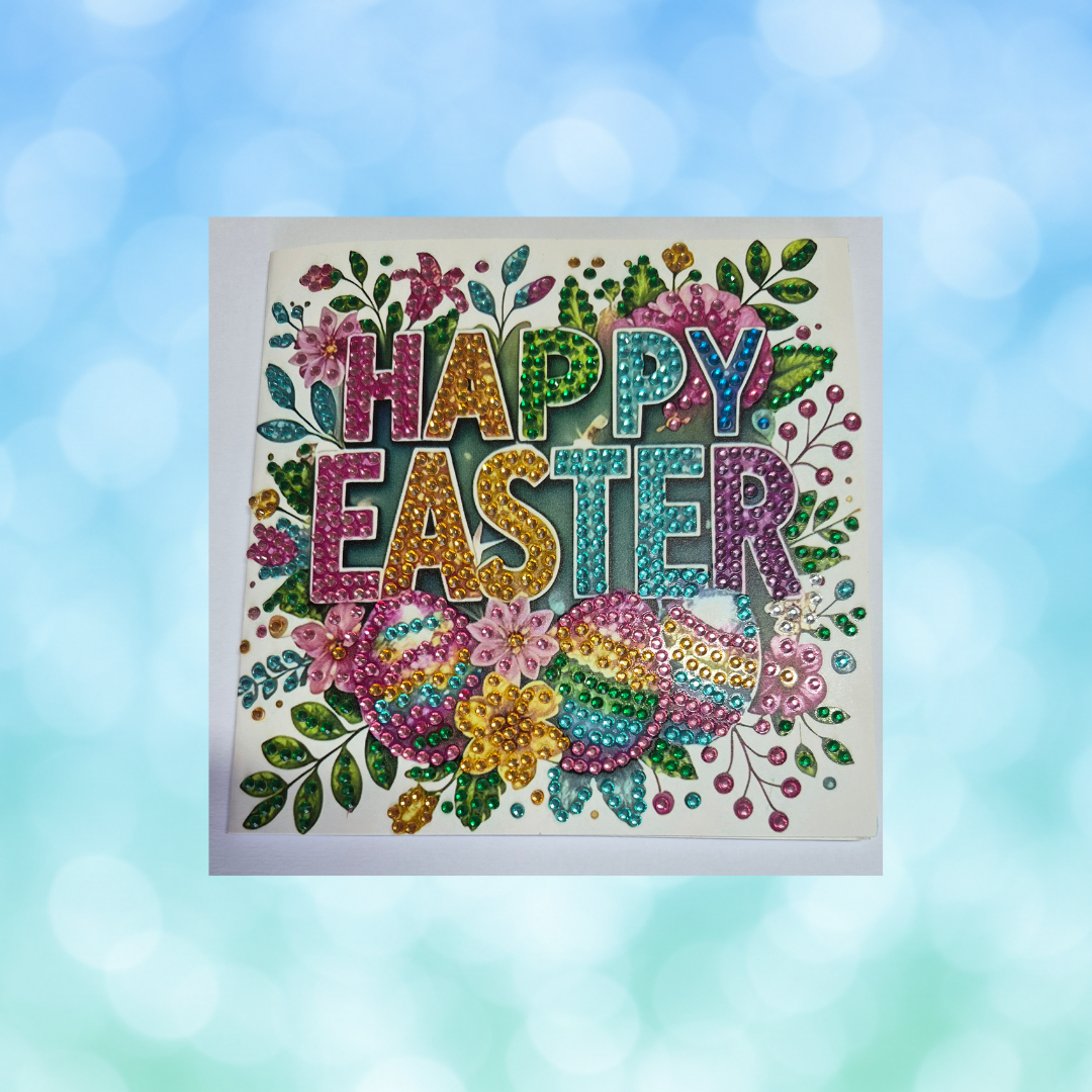 Easter Multi Colour Diamond Art Card