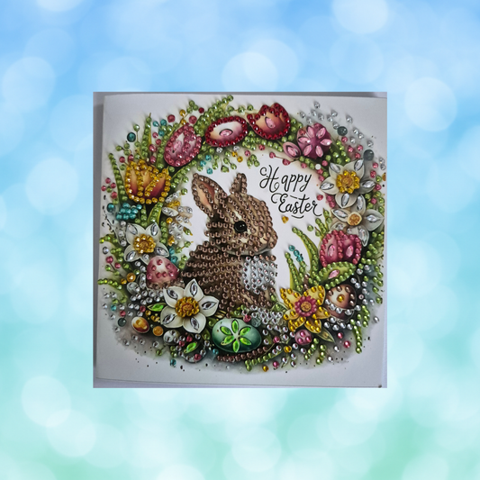 Easter Bunny Reef Colour Diamond Art Card
