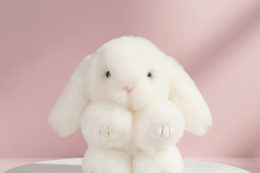 Mini Fluffy Bunny Rabbit Key Ring & Bag Charm